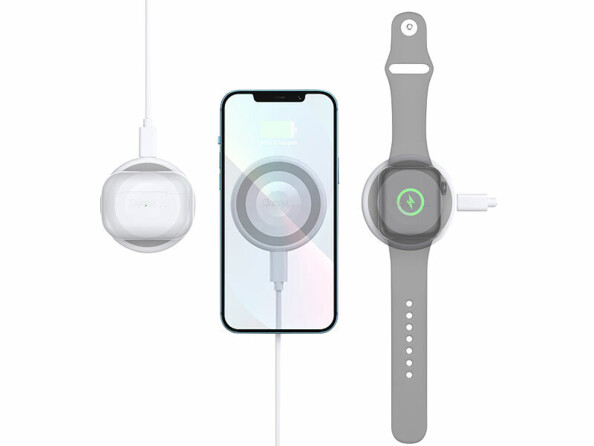 Chargeur sans fil 15W compatible MagSafe et Qi