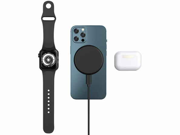 Chargeur sans fil 15W compatible MagSafe et Qi