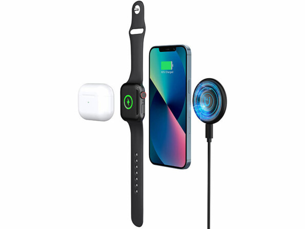 Chargeur sans fil 15W compatible MagSafe et Qi