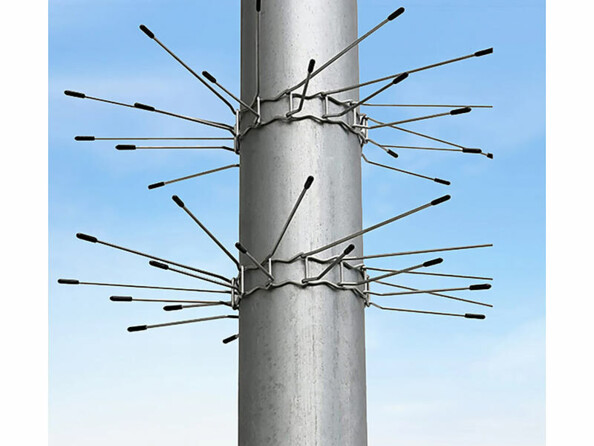 Collier à piques poteau anti-nuisibles Ø 12 cm