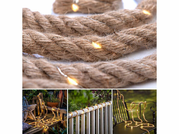 Guirlande lumineuse corde solaire 60 LED