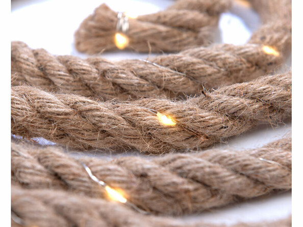 Décoration lumineuse corde solaire 60 LED