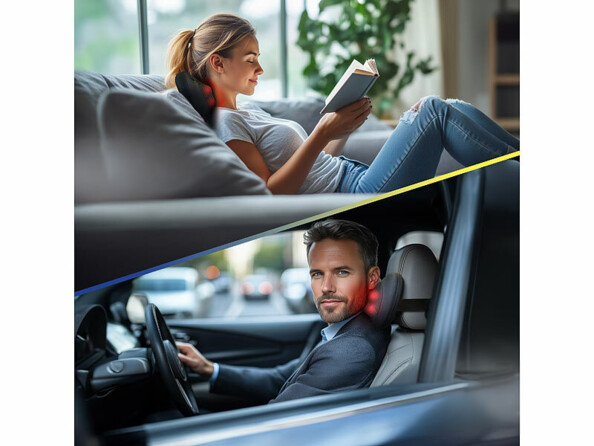 Coussin de massage chauffant shiatsu