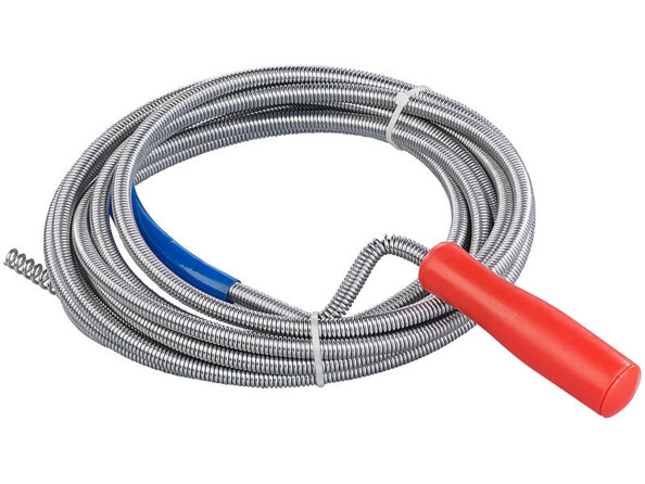 Furet de plomberie 5 m en acier galvanisé pour canalisations de la marque AGT