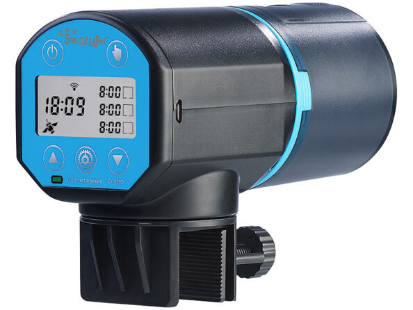 Distributeur de nourriture connecté pour poissons