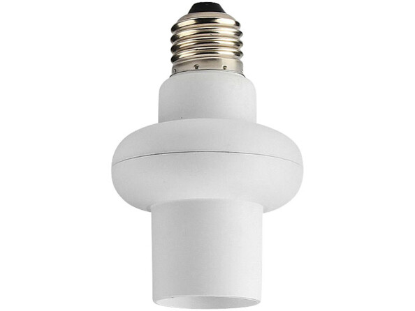Détecteur pour ampoule E27 pour allumage automatique en fonction des mouvements et de la luminosité
