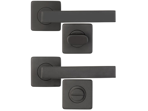 4 garnitures de porte, dont 1 pour WC/salle de bains