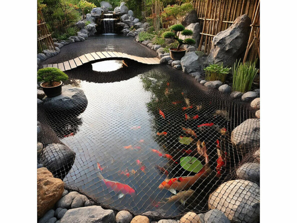 Filet de protection pour bassin à mailles fines - 6 x 10 m