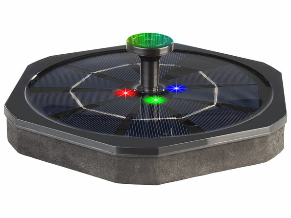 Fontaine solaire LED RVB