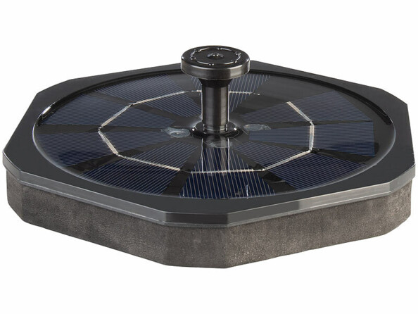 fontaine solaire éclairage LED RVB