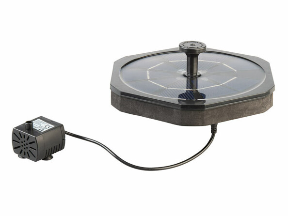 Fontaine de bassin solaire LED RVB