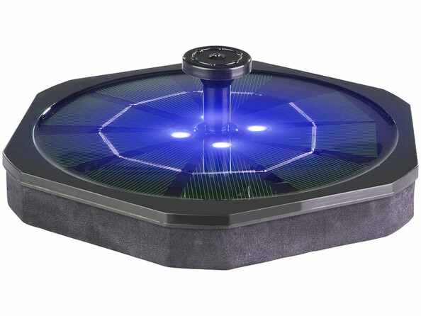 Fontaine solaire LED RVB