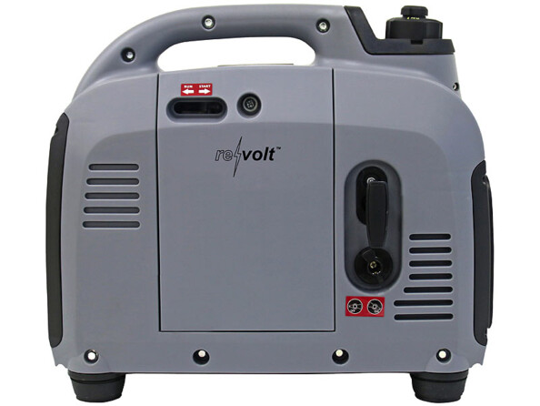 Générateur à essence mobile d'une puissance de 1000 watts. Vue de gauche