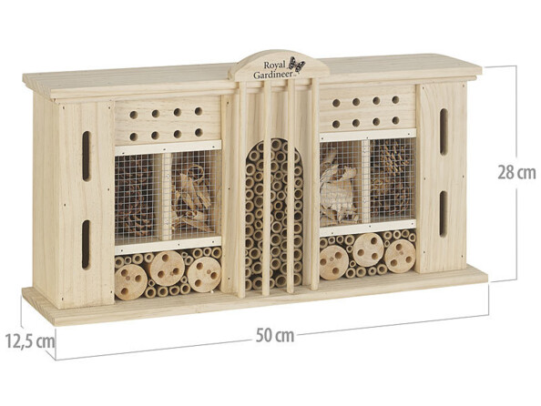 Hôtel à insectes XXL "Grand Hotel" 28 x 50 cm Royal Gardineer