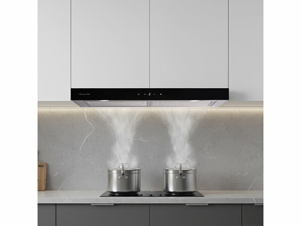 Hotte aspirante de cuisine 90 cm recyclage ou extraction