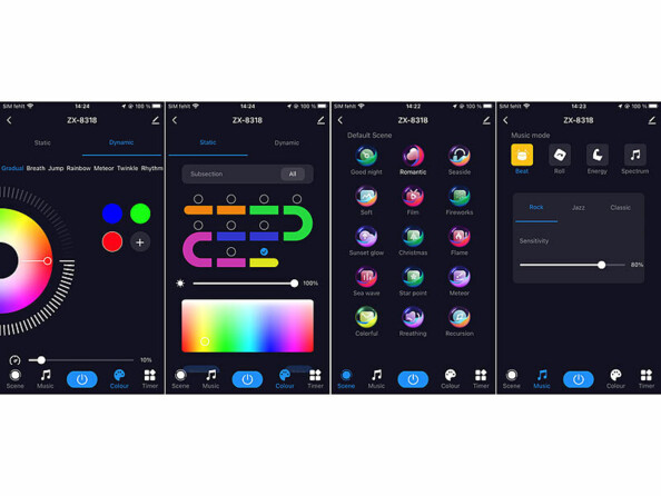 Lampe d’ambiance connectée avec LED IC RVB