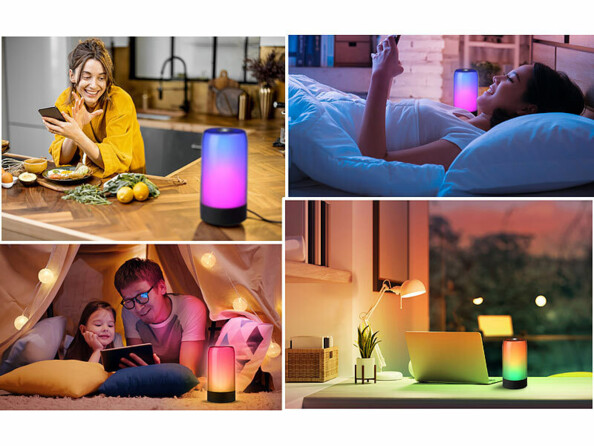 lampe d'ambiance connectée LED RVB IC