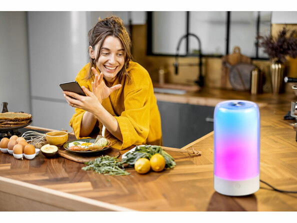 Lampe d’ambiance connectée avec LED IC RVB