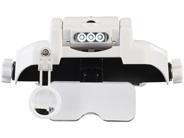 loupe frontale lumineuse avec grossissement jusqu'à 14 x