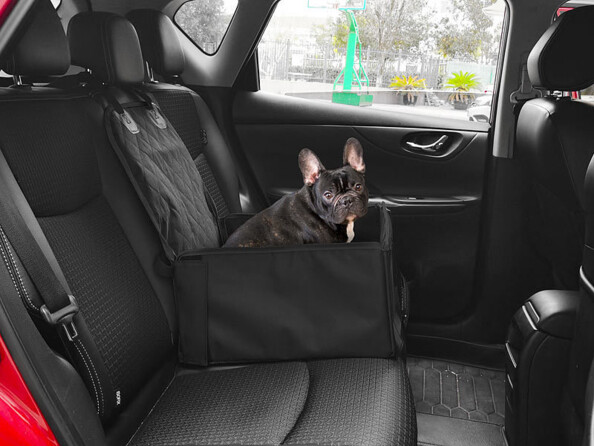 Panier pour chien imperméable pour siège automobile