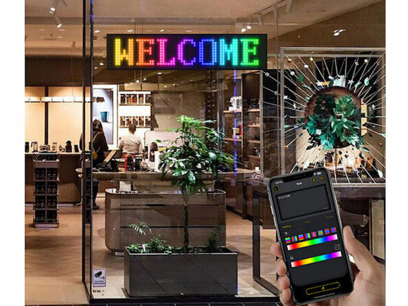 Panneau d'affichage LED flexible connecté 59 x 12 cm