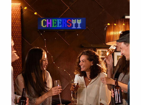 Panneau d'affichage LED flexible connecté 59 x 12 cm