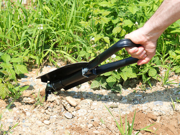 Pelle pliable 3 en 1 en acier carbone