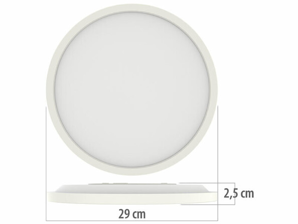 Plafonnier LED RVB CCT télécommandé 2565 lumens avec intensité variable Luminea