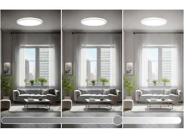 lampe de plafond LED RVB CCT télécommandé 2565 lumens avec intensité variable