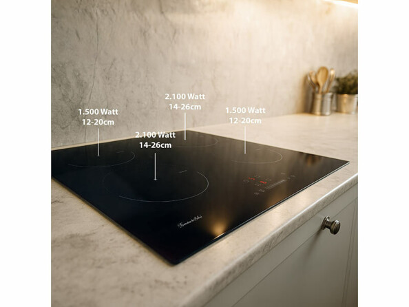 Plaque de cuisson à induction encastrable 4 feux 7200 W