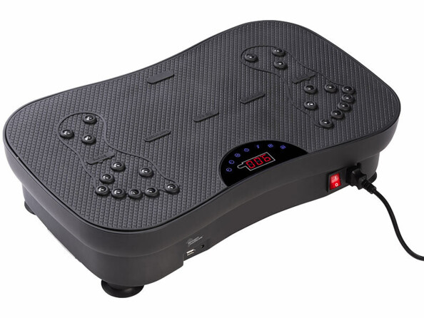 Plateforme vibrante télécommandée avec enceinte bluetooth