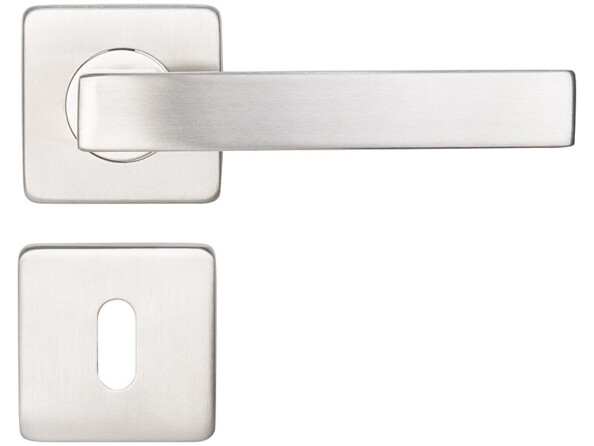 4 garnitures de porte en acier inoxyable: 8 poignées