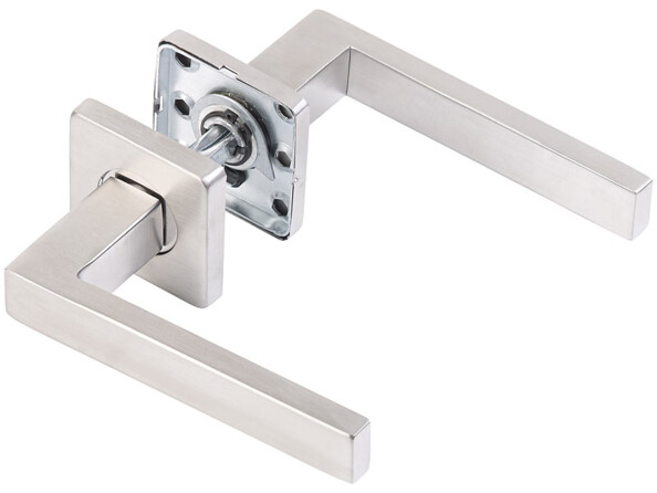 4 garnitures de porte en acier inoxyable: 8 poignées