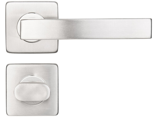 4 garnitures de porte en acier inoxyable: 8 poignées