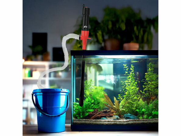 Pompe e à piles 8 L/min pour vider un aquarium