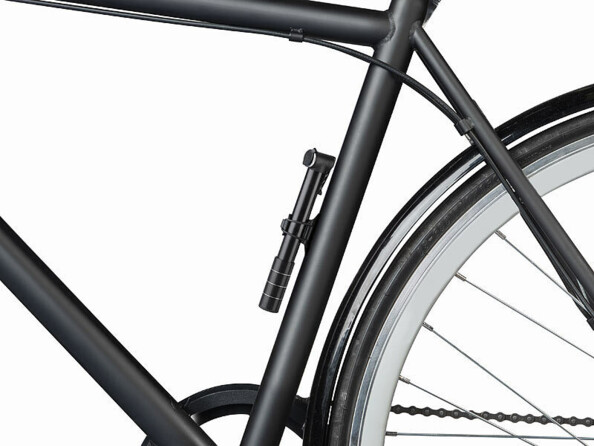 pompe à vélo compacte en aluminium avec support cadre