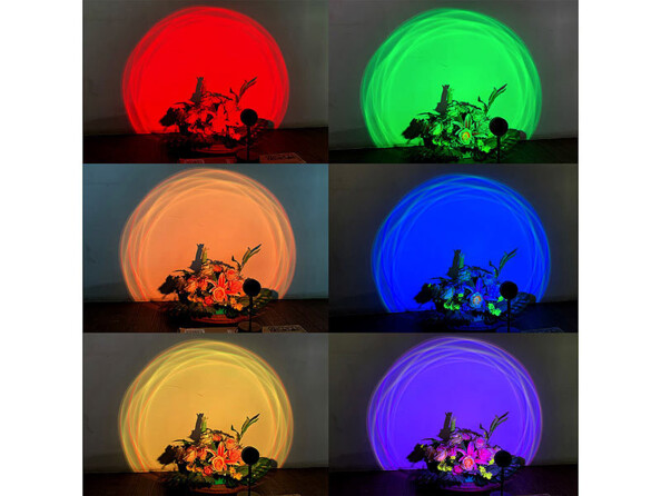 Projecteur LED RVB connecté "coucher de soleil"