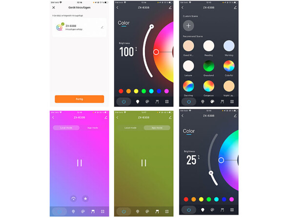 Projecteur LED RVB connecté "coucher de soleil"