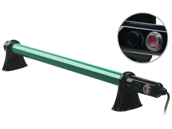 Radiateur électrique tubulaire de 90 watts pour serre de jardin.