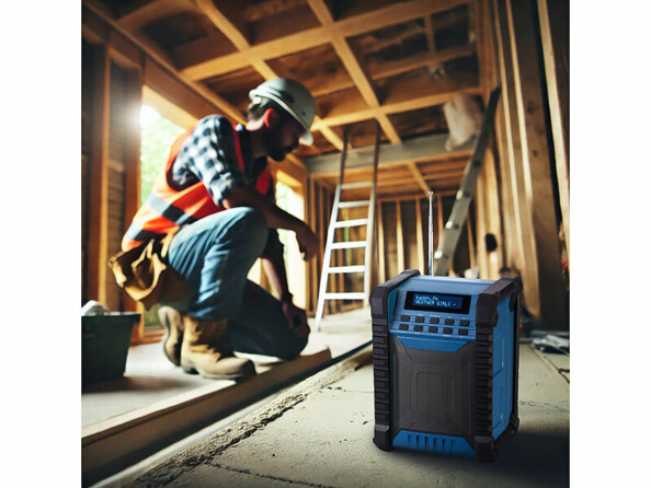 Radio rechargeable 80 W conçue pour les environnements difficiles.