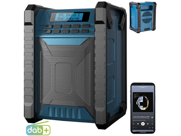 Radio rechargeable 80 W conçue pour les environnements difficiles.