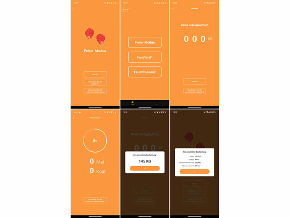 Sac de frappe mural connecté géré par application mobile gratuite