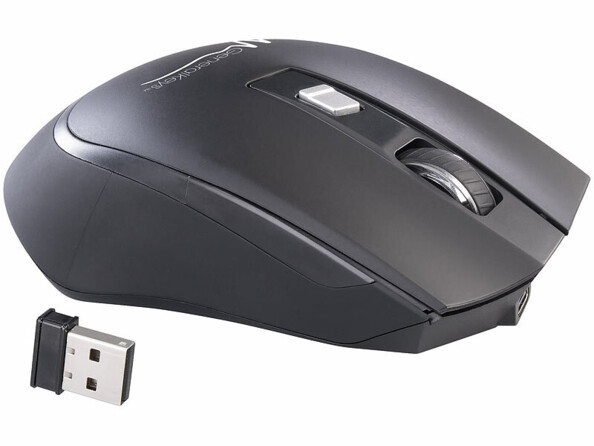 Souris optique sans fil rechargeable 1600 dpi