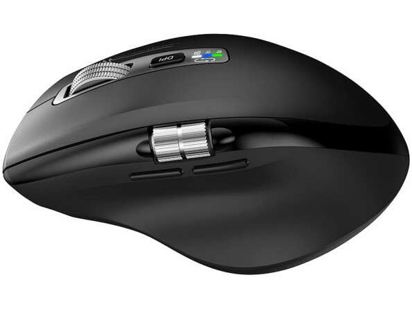 Côté gauche de la souris GeneralKeys avec molette supplémentaire et repose-pouce