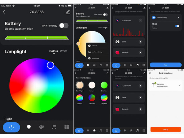 Captures d'écrans de l'application ELESION