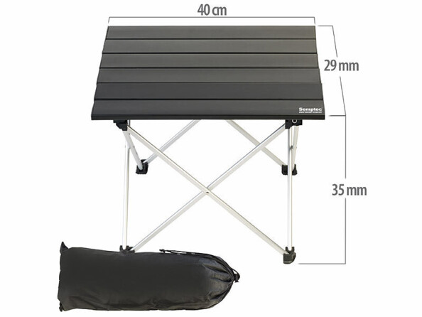 Table de camping pliable en aluminium léger