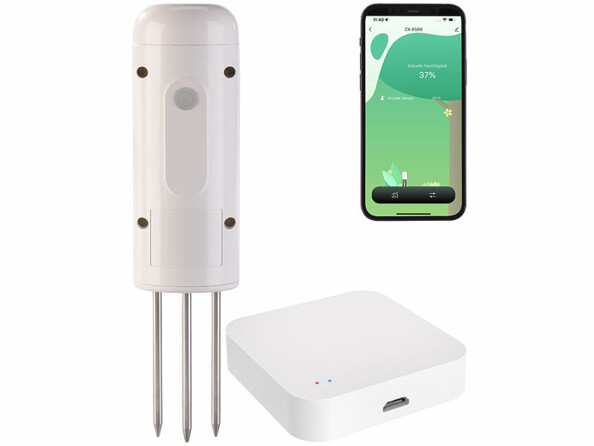 Pack avec capteur ZigBee, passerelle wifi, câble USB et modes d'emploi en français