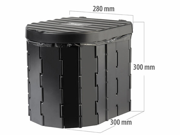 toilettes de camping pliables fermé