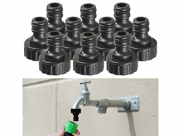 Pack de 10 raccords pour robinet et tuyau d'arrosage