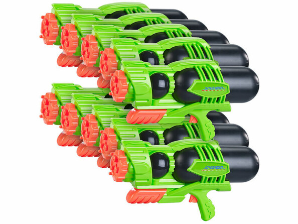 Pack de 10 pistolets à eau avec 3 jets de la marque Speeron